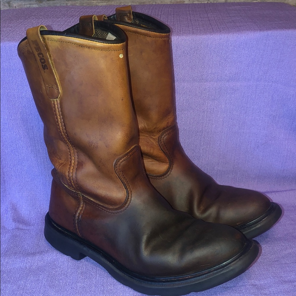 Used Red Wing Pecos Boots Size 11.5D  Made in USA. Gore-Tex Lined